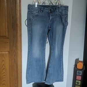 Silver Bootcut Jeans (34x31)